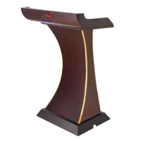 Teak plywood with natural polish finish Wooden Podium SP-511