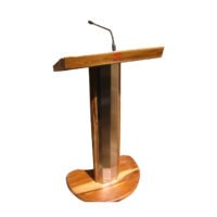 Stylish Wooden Podium with Microphone SP-614