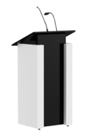 Black and white Laminated Wooden Podium SP-646