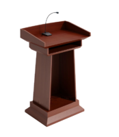 Wooden Lectern podium SP-650 with mic