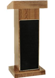 wooden podium with inbuilt PA System SP-652