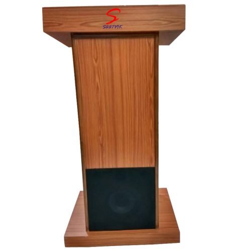 wooden podium with inbuilt PA System sp-652