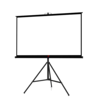 SPS-810T Matt White, High Gain, Manual Tripod Projection Screen, Size 8’x10’