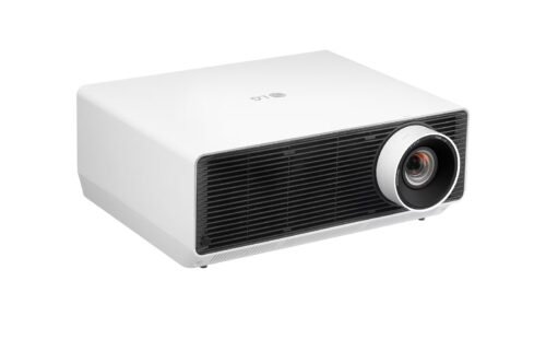 LG ProBeam 4K (3840x2160) Laser Projector with 5,000 ANSI Lumens Brightness, left angle view, BU50RG