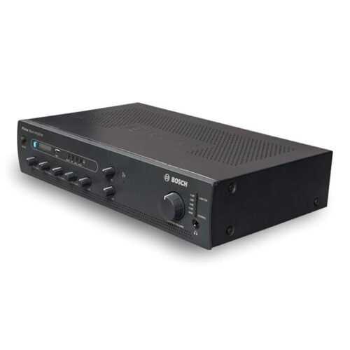 Bosch PA Plena PLE-1ME060-3IN 60 W Mixer amplifier with USB/Bluetooth, side view