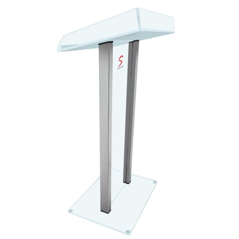 Premium Acrylic Podium Stand with Stainless Steel Pipe