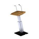 Powder Coated Metal and wooden top Podium SP517