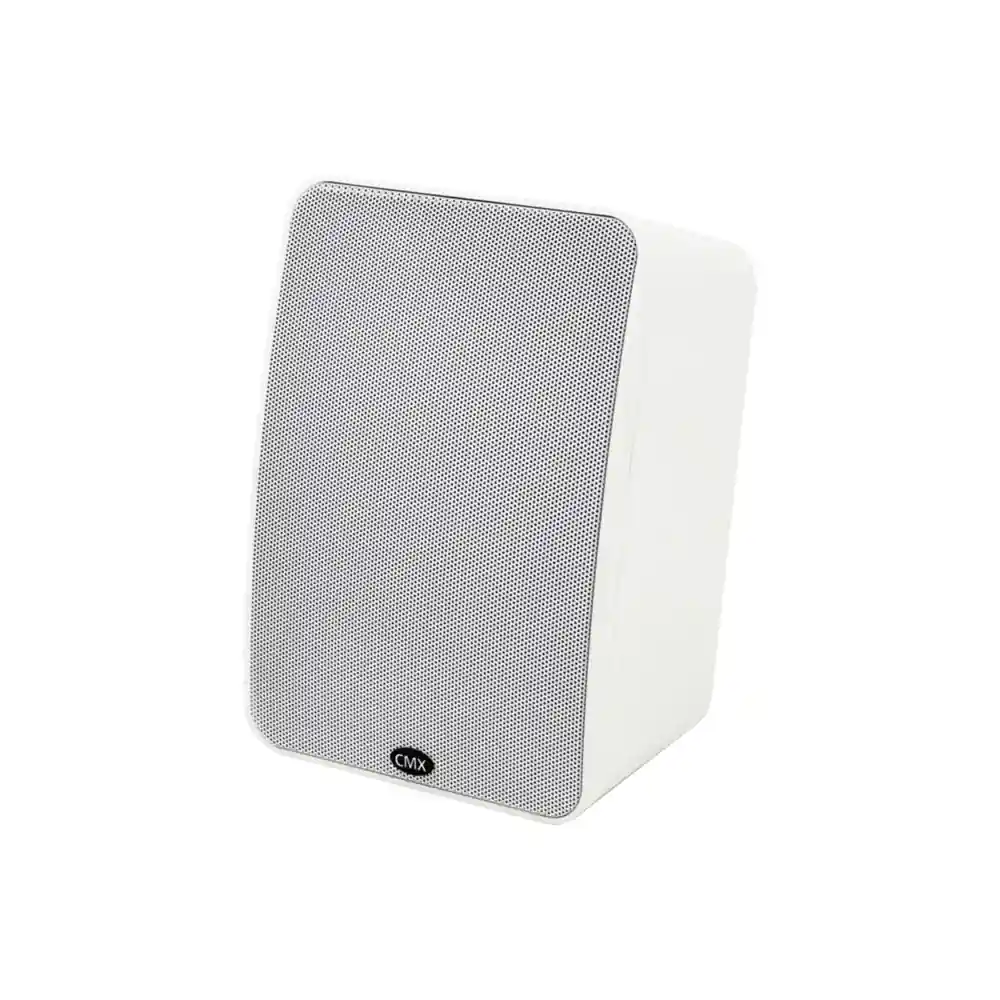 CMX WSK-523SW 5.25-inch 2-way commercial wall mount speaker front view with white metal grille
