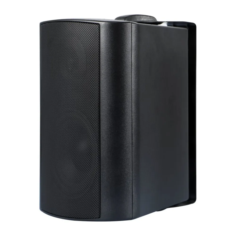 CMX WSK-640CS 6.5-inch 2-way commercial wall mount speaker hero front angle in black finish