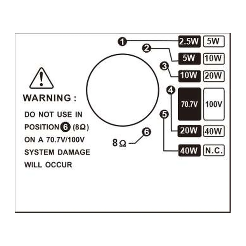 CMX WSK-640H 6.5" 2-Way Outdoor Wall Mount Speaker (40W) - View 3