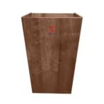 Wooden Podium Stand with 2 Shelves for Storage