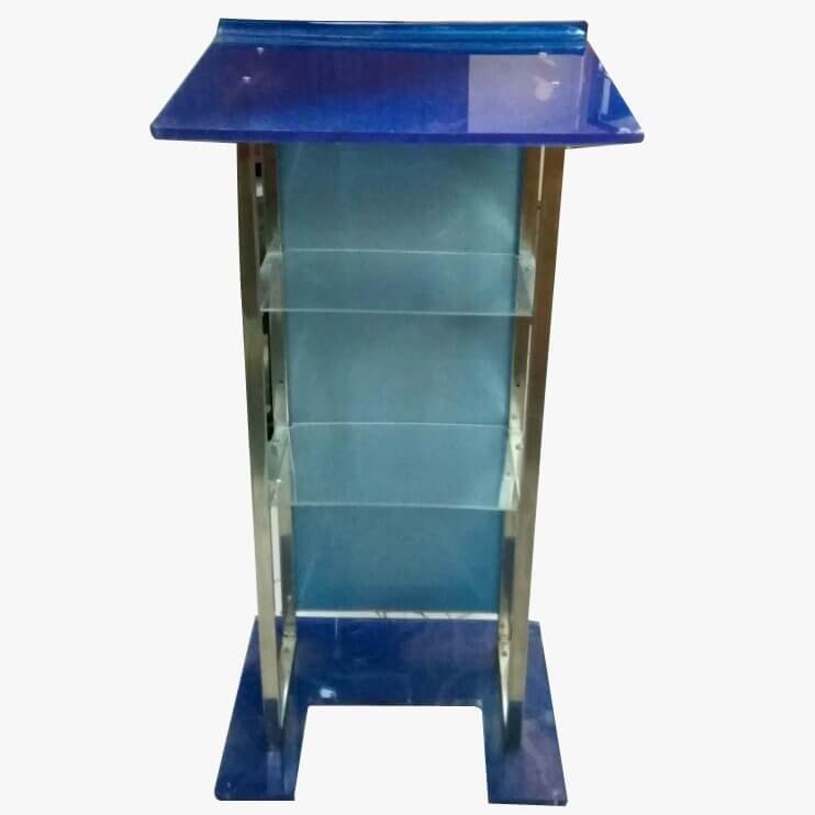 Acrylic Steel Podium Stand Saatvik SP-543