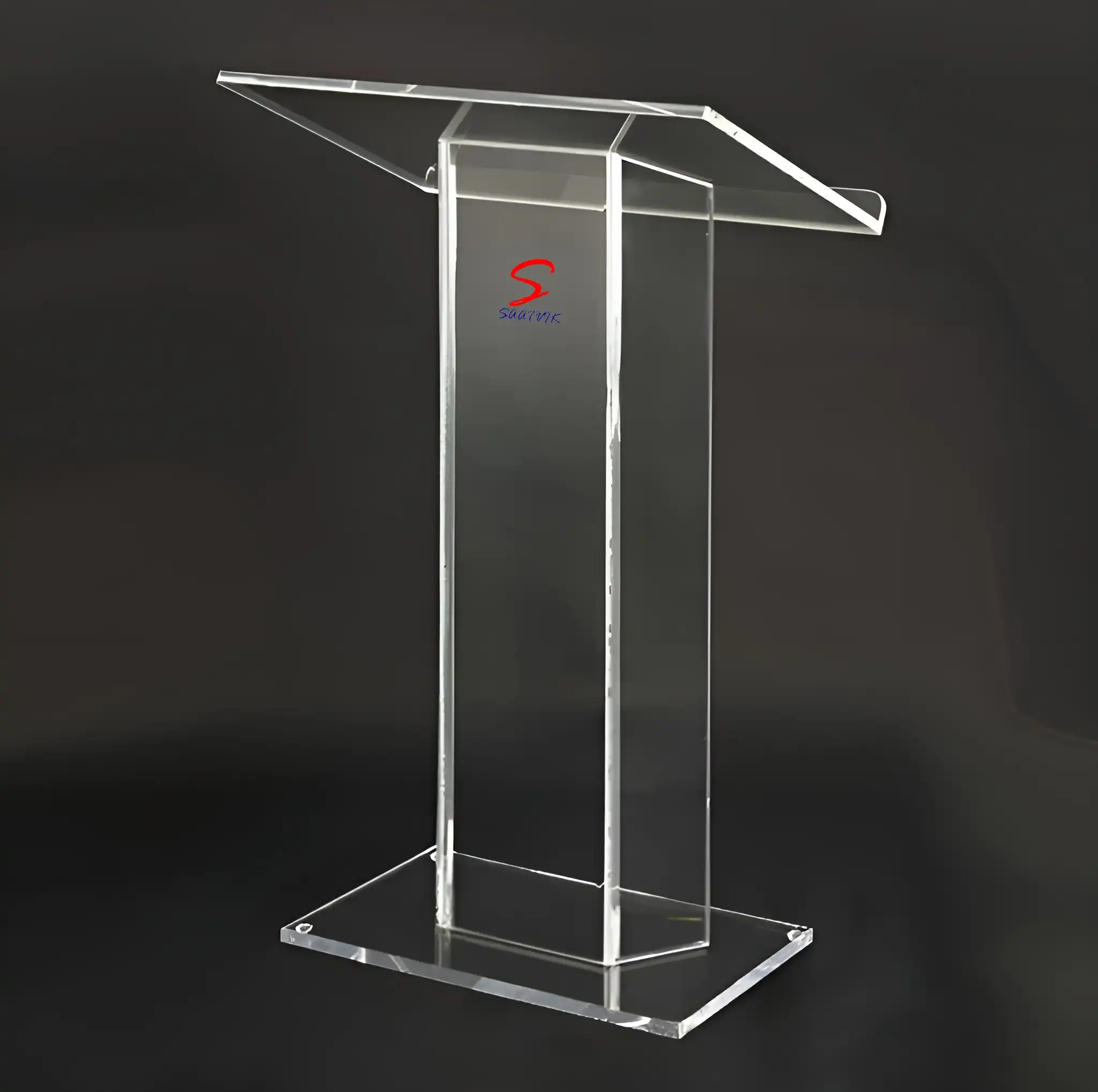 transparent acrylic podium stand